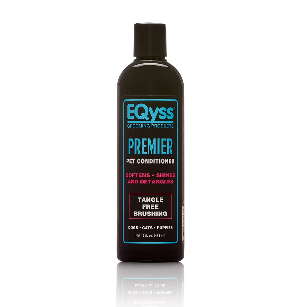 EQyss Premier Pet Conditioner -Softens, Shines, Moisturizes and Detangles - Safe for Dogs, Cats & Puppies - ph Balanced, USA Made