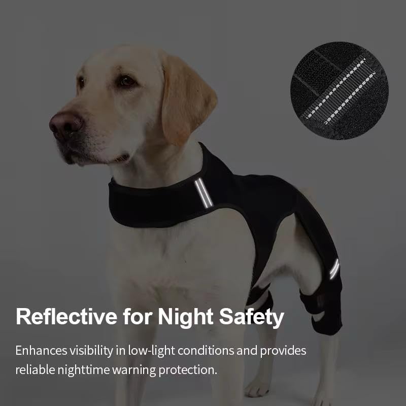 Dog Rear Knee Brace for Small & Medium Breeds, Adjustable Hind Leg Support for ACL/CCL Injury Recovery, Joint Stability, Ligament Protection & Injury Prevention (S) Small (S)