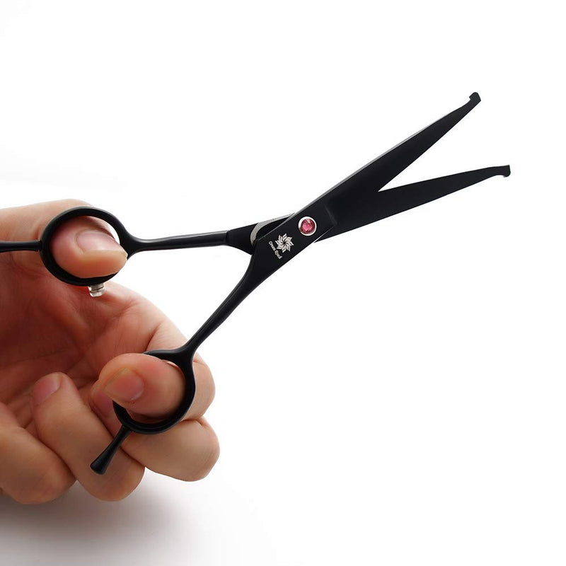 Dream Reach 7.0 Inches Professional Pet Cat Dog Grooming Shears Scissors, Straight, Curved, Thinning/Blending/Chunking Scissors Kit (Upwrap Cutting) Upwrap Cutting - PawsPlanet Australia