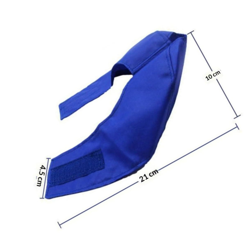 Artibetter Lightweight and Breathable Nylon Cat Eye Patch in Blue Protective Eye Mask for Cats and Kittens for Bathing and Manicure Size L and S
