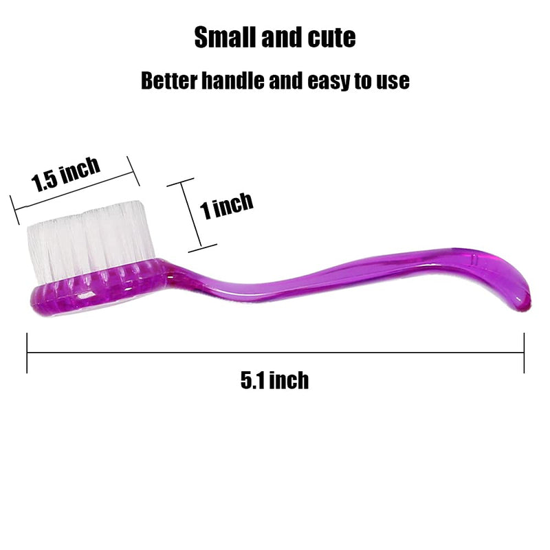 2 Pack Hamster Brush, Guinea Pig Massage Combs, Hedgehog Cleaning Supplies - Purple - PawsPlanet Australia