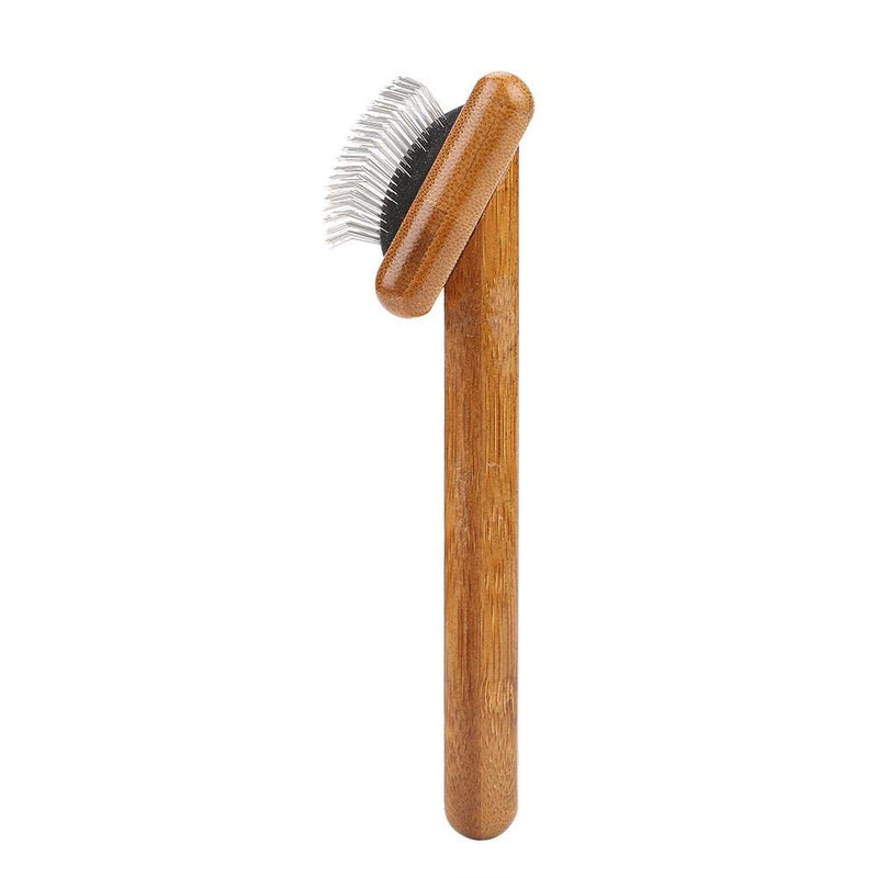 Oumefar Bamboo Dog Hair Comb Pet Wooden Brush Massage Grooming Slicker Brush with Rounded Bristles(Charged) - PawsPlanet Australia