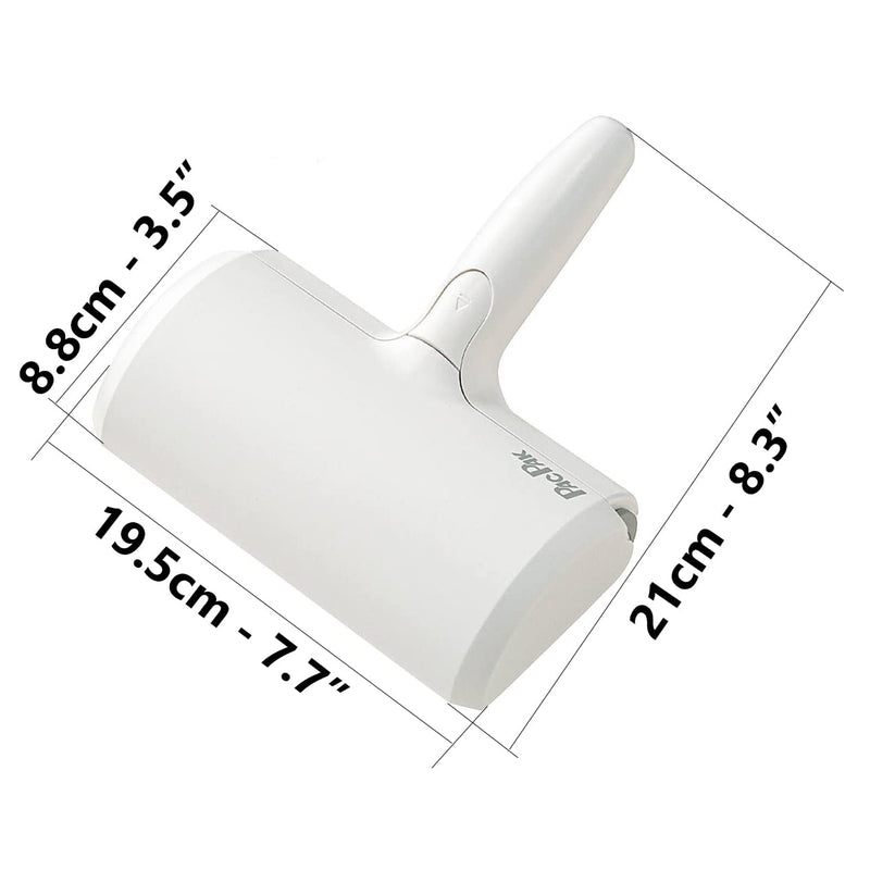 Nado Care Upgraded Pet Hair Remover and Dirt Remover for Furniture, Reusable Dog Hair Remover Roller for Dog & Cat, Self-Cleaning, Perfect Fur Remover for Couch, Carpet, Bed and Car and More (White) White - PawsPlanet Australia