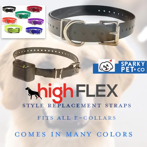 Replacement Strap for SportDOG Collars - 3/4" Wide Ultra-Durable Dog E-Collar Replacement for Training, Bark, Shock, Electric, and GPS Collars - 28" Adjustable Length SportDOG (Neon Yellow- FBA) - PawsPlanet Australia