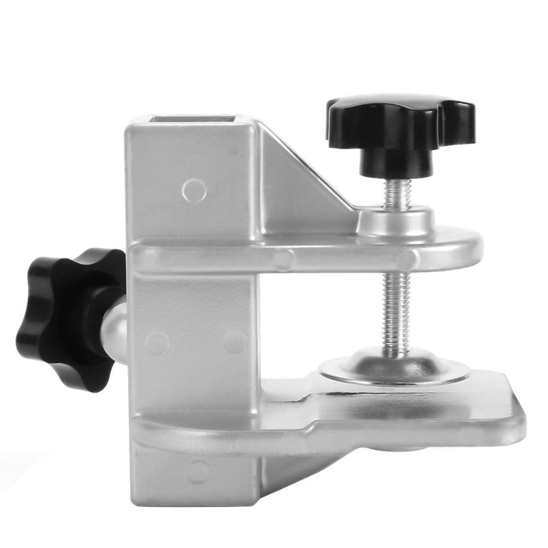 Fdit 20mm x 20mm Pet Grooming Table Arm Clamp, Aluminium Alloy H Bar Holder for Hair Dryer, Adjustable Fixture Clip for Dog Cat Grooming Table Accessories 20*20mm