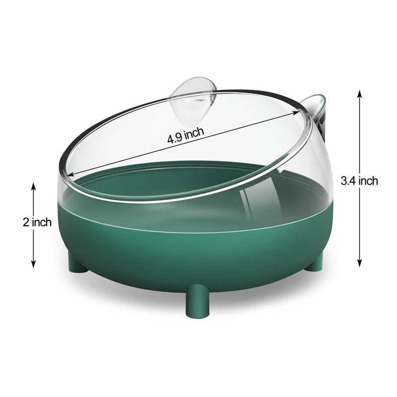 Hamster Food Bowl, Elevated Tilted Pet Feeder, Reduces Neck Strain, Suitable for Dwarf Hamsters, Gerbils, Mice, Puppies, and Other Small Animals Green - PawsPlanet Australia