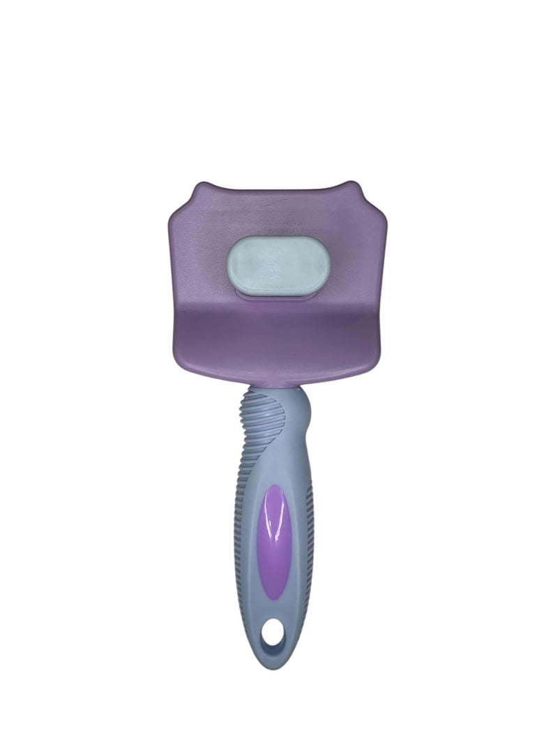 Pet Self Cleaning Slicker Brush, Skin Friendly Deshedding Grooming Tool for Shedding & Haired Pets, 3 Colors Available Pink, Blue and Purple (Blue) - PawsPlanet Australia