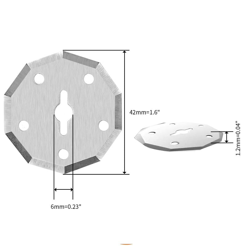 5 PCS Replacement Rotary Blades SK5 for Cardboard Box Cutter Electric Scissors Compatible for WorxZipsnip Expedman, Snapfresh LKCTB NoHitu and More (Silver) Silver - PawsPlanet Australia
