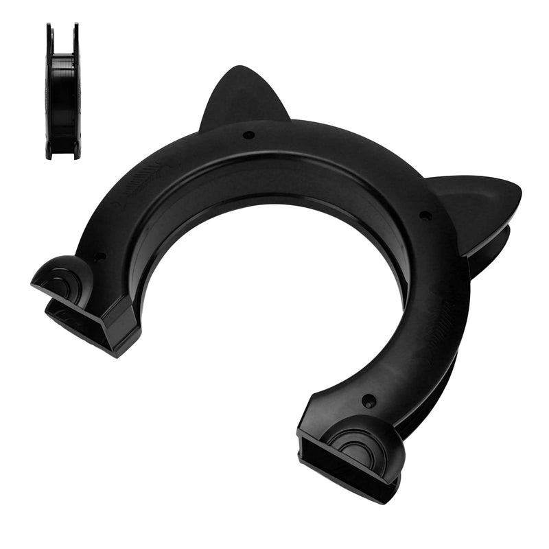 Cat Door, ABS Material Dog Gate for Interior Exterior for Window for Household Doors (Black) - PawsPlanet Australia