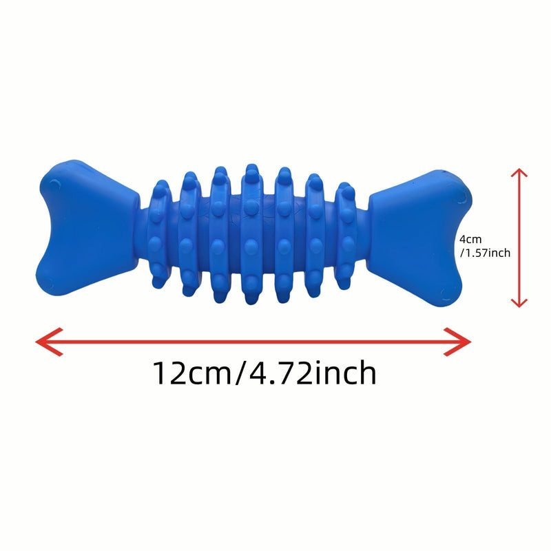 Pet Supplies, Teething Tools, Occlusion Tools, Dog Bone Shape, Blue A02-blue