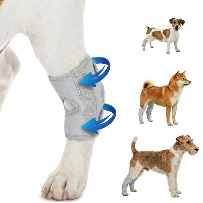 Dog Knee Brace for Back Leg Support, Hock Joint Compression Wrap ACL Brace for Hind Legs, Dog Stabilizing Rear Leg Support for Senior & Overweight Dogs, Ideal for Medium Breeds(S)