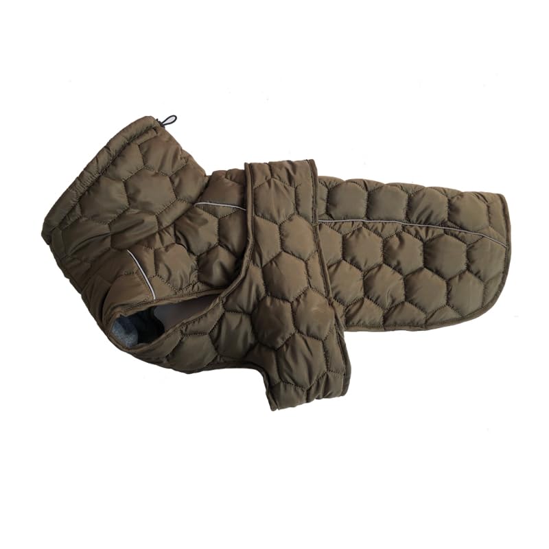 Dog Cold Weather Coat Vest Warm Fleece Jacket Puffer Dog Clothes for Small Dogs Medium Large Dogs (Green, Small) Green