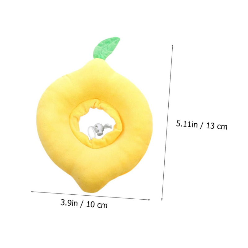 Abaodam 2-Pack Adjustable Soft Cat Neck Collar with Cute Strawberry Lemon Design Elastic Protective Cone for Cats and Small Dogs After Surgery Prevents Scratching and