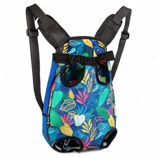 Pet Dog Carrier Backpack Legs Out Adjustable Pet Front Cat Backpack Carrier Travel Bag for Traveling Hiking Camping for Small Medium Dogs Cats Puppies Large Rain forest - PawsPlanet Australia