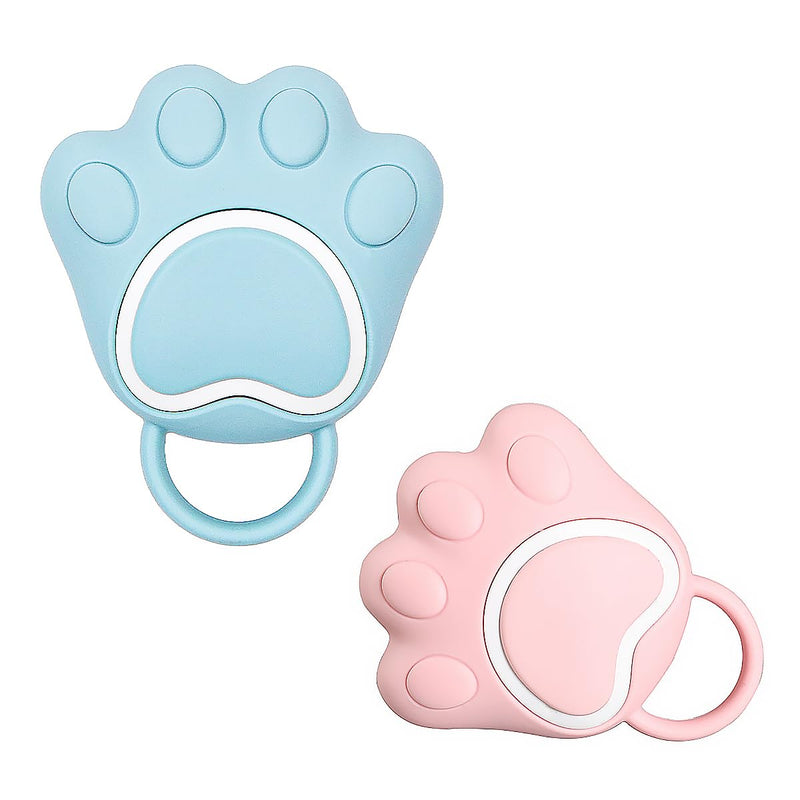Dog Cat Bath Brush Comb Silicone Soft Pet Cleaning Massage Brush for Soothing Massage Washing Shampoo Dispenser（Blue+Pink） - PawsPlanet Australia