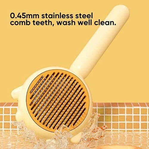 Cat Brush - Pet Hair Cleaner Brush For Cats, Dolaxe Pet Brush, Pet Hair Cleaner Brush (Purple) Purple - PawsPlanet Australia