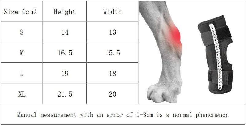 Dog Leg Braces for Back Leg with Three Metal Spring Inserts, Dog Hock Joint Brace for Hind Leg, Hock Splint for Dogs with Fractures, Sprains and Canine Arthritis (X-Large) X-Large - PawsPlanet Australia