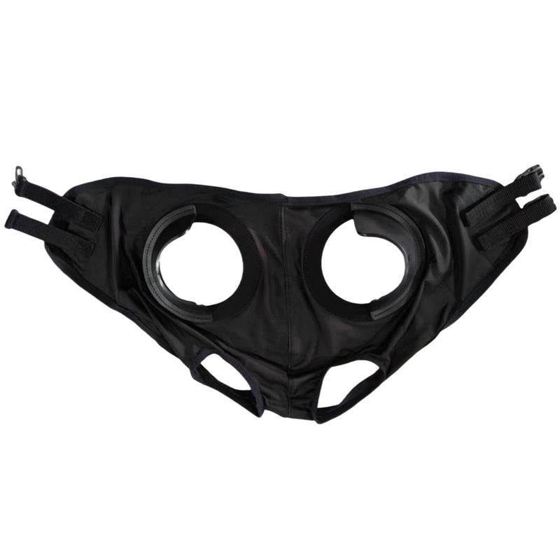 Adjustable Horse Fly Masks - Focus Aid for Racing & Training,Super Comfort Stretchy Equestrian Eye mask Large Eye Space with UV Protection Soft on Skin with Breathability (Black) BLACK