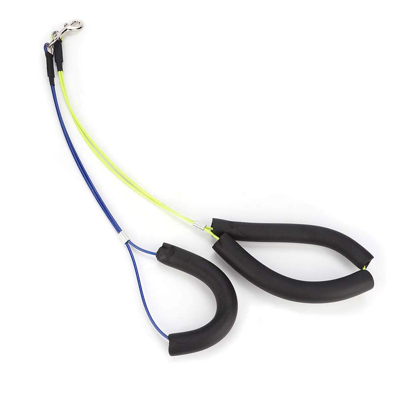 Oumefar Adjustable Pet Grooming Leash No-Sit Haunch Holder Restraint Wash Choker Dogs Cats Grooming Table Arm(Yellow+Blue) - PawsPlanet Australia