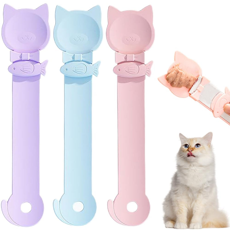 3PCS Cat Treat Feeder Spoon and Cat Steam Brush for Shedding,Great Gift for Pet Owner - PawsPlanet Australia