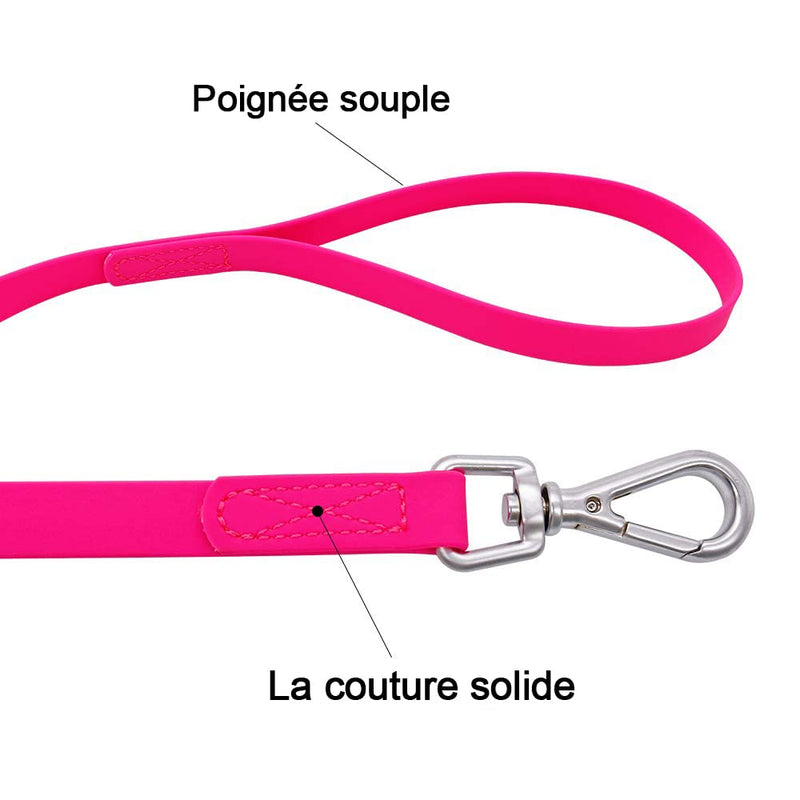 Waterproof Dog Leash, Long Training Lead for Dogs 5 m / 10 m / 15 m / 30 m Odor Resistant Suitable for Small, Medium and Large Dogs Pink 10M - PawsPlanet Australia