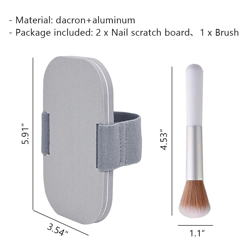 WAYUTO 2Set Dog Nail Scratch Boards and Cleaning Brush Anxiety-Free Nail File for Dogs Large Scratching Pad Handheld Board for Nails Soft Pet Brush Pet Claw Care Tools - PawsPlanet Australia