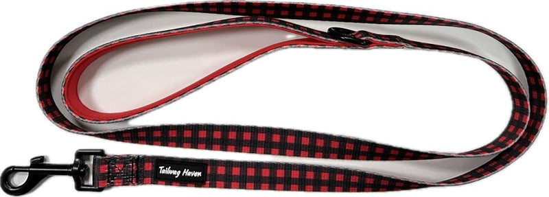 Dog Harness and Leash Set, No Pull Adjustable Soft Padded Vest, No Choke (Medium, Red Plaid) Medium - PawsPlanet Australia