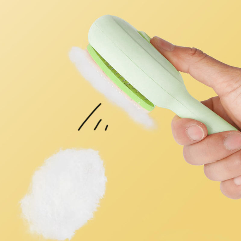 Premium Universal Pet Grooming Brush with Stainless Steel Pins Ideal for All Breeds Long Short Haired Cat or Dog,Ergonomic All-in-One Reduces Tanglesand PromotesHealthy Coat with Gentle (Green) Green - PawsPlanet Australia