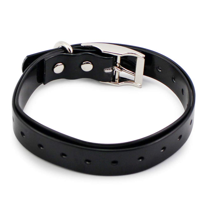 Replacement Extra TPU Collar Strap Band Buckle 3/4" for 998DRB Most Dog Training Collars/Barking Collar/Fence Black - PawsPlanet Australia