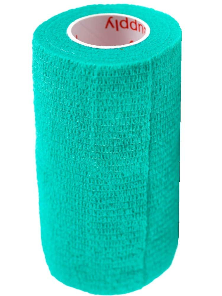 3 Inch Self Adhesive Medical Bandage Wrap Sport Tape (Green, Yellow, Plum, Smiles on Yellow and Green & Hearts) (6 Pack) Strong Elastic Self Adherent Flex Rolls for Wrist Ankle Knee Sprains Swelling Assorted 2 6 Count (Pack of 1) - PawsPlanet Australia