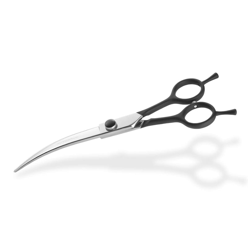 Curved Dog Grooming Scissors Professional Dog Grooming Scissor Pet Grooming Scissors Two-Way Curved Scissors for Dogs, Cats 7 Inch (7-Inch Curved-01) 7-Inch Curved-01