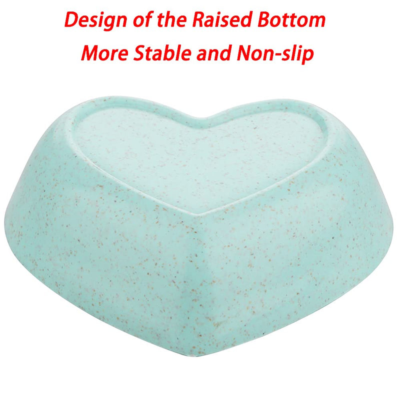 3 Pack Hamster Food Dish Small Cute Shape Food Bowl for Hamster Hedgehog Small Animals (Green, Blue and Pink)