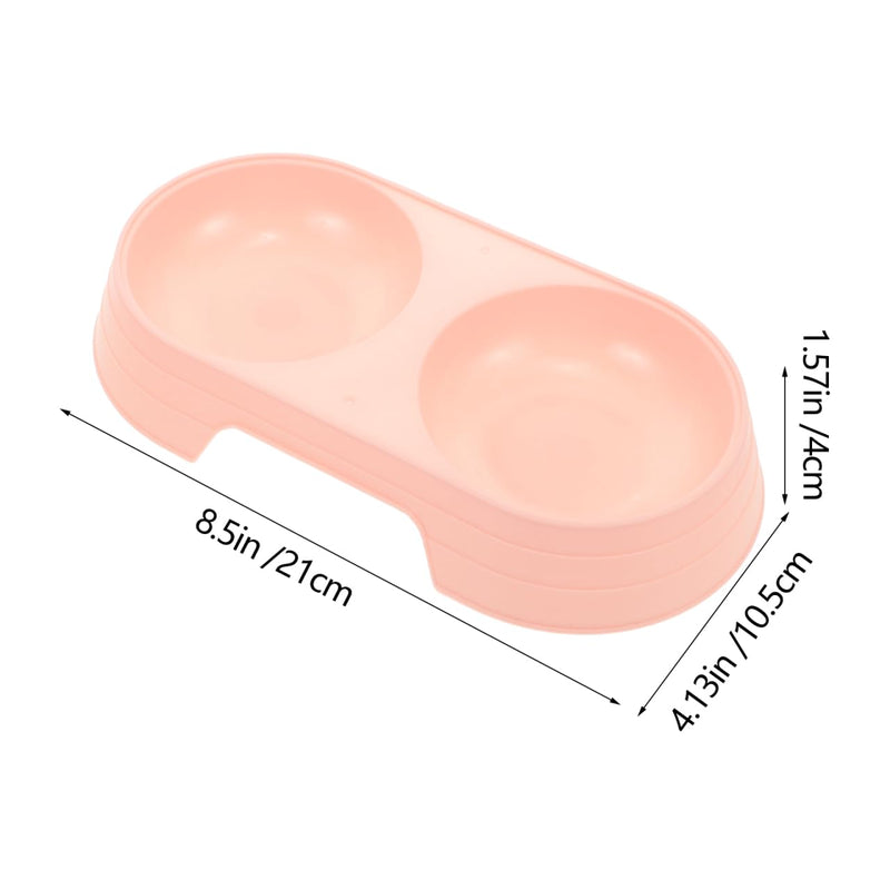 balacoo Pcs Double Cat Bowl: Raised Food Bowl, Cat Feeding Basin, Plastic, Overflow, Travel Dog Tray, Skid Tray, Bowls, Water and Food - PawsPlanet Australia