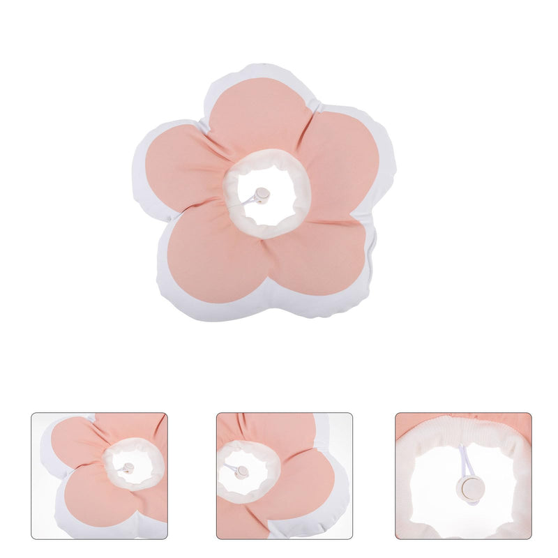SOLUSTRE Flower-Shaped Cat Collar Made of PP Cotton Anti-Leak Protective Collar for Cats in Recovery Phase Pink Pet Collar