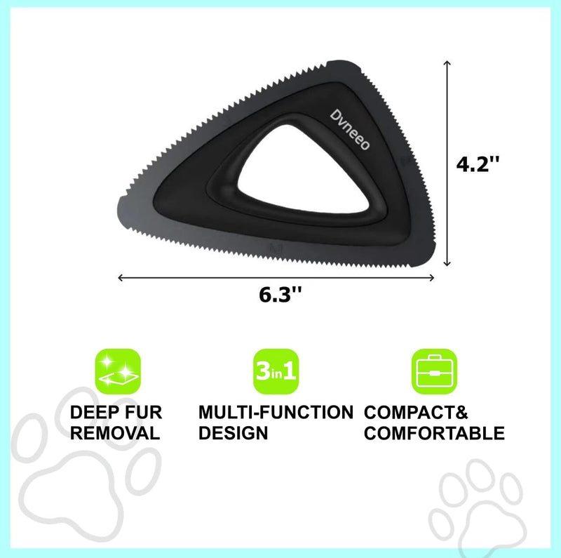Pet Hair Removal Tool, Carpet Dog Hair Remover for Car Interior- Rapid Removal, Durable & Ergonomic, for Car Mats, Couch, Furniture, Carpets (Blue) Blue - PawsPlanet Australia