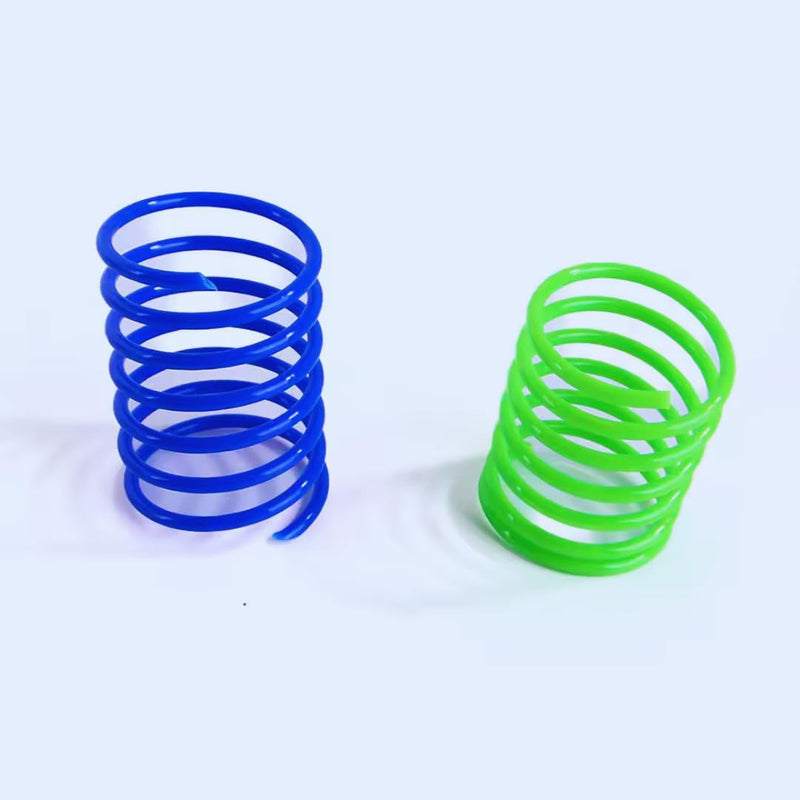 Cat Spring Toy, 30 Pcs Cat Kittens Toys Plastic Colorful Coil Spiral Springs for Swatting, Biting, Hunting, and Active Healthy Play Interactive Cat Toys Indoor Cats - PawsPlanet Australia