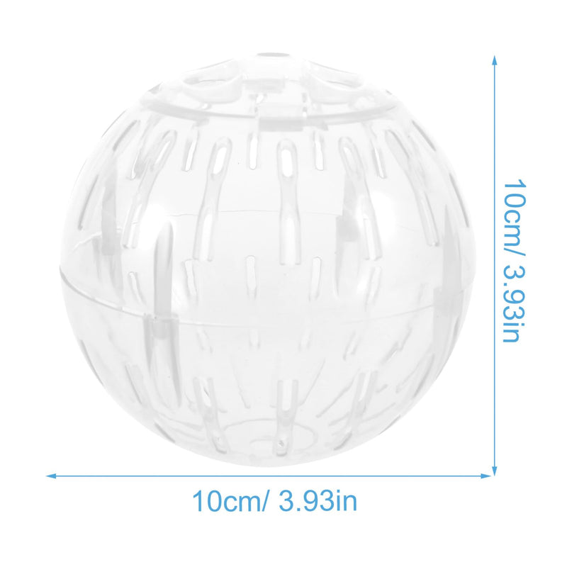 FOMIYES Hamster Exercise Ball 10CM Hamster Running Ball Transparent Hamster Wheel for Dwarf Hamsters Small Animal Pet to Reduce Boredom and Increase Activity (Random Color) - PawsPlanet Australia