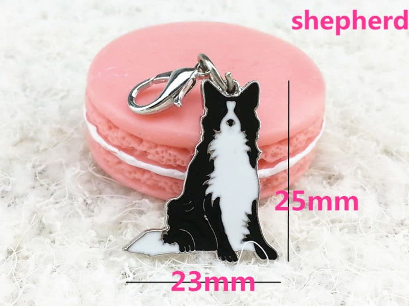 Key Ring, 2 PCS Cute Pet Dogs Shape Metal Key Chain Keychains Holders Keyring Border Collie - PawsPlanet Australia