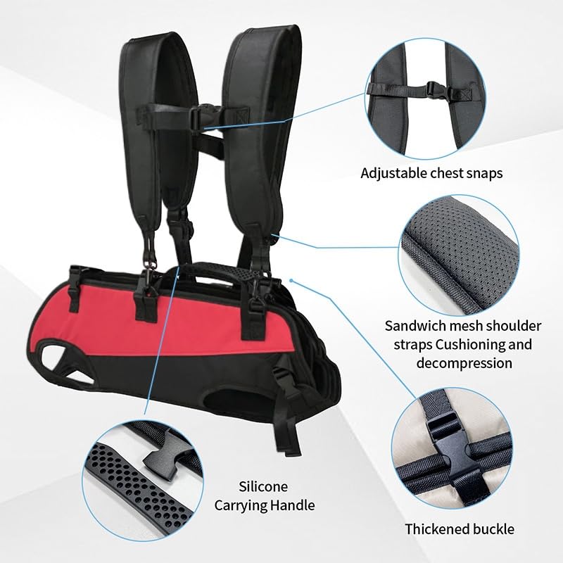 Dog Backpack Carrier for Medium/Small Dogs Dog Carrying Backpack Emergency Backpack Old, Disabled, Joint Injuries, Arthritis, Senior Dogs Up and Down Stairs, Cars Dog Hiking Backpack (S) S - PawsPlanet Australia