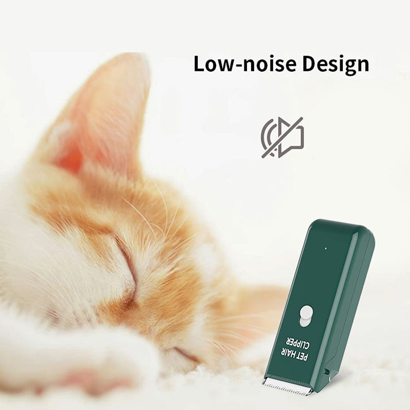 Dog Clippers,Quiet Washable USB Rechargeable Cordless Dog Grooming Kit,Electric Pets Hair Trimmers Shaver Shears for Dogs and Cats Green