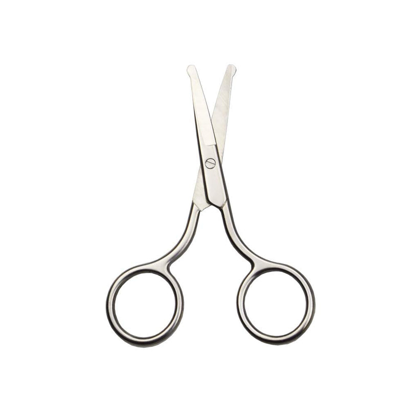 4 Inch Professional Stainless Steel Rounded Tip Nose Eyebrow Ear Dog Pet Hair Trimming Safety Scissor Shears - Grooming Cutting Scissors for Men & Women Hair - PawsPlanet Australia