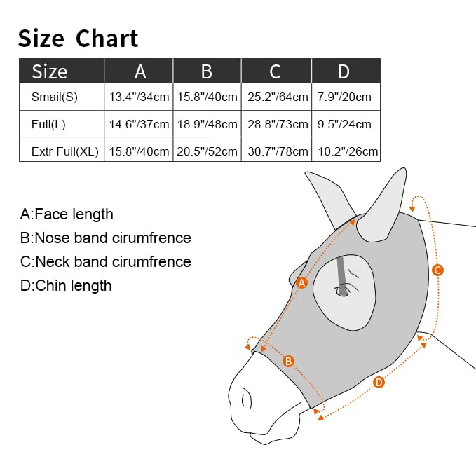 Super Comfort Horse Fly Mask Elasticity Fly Mask with Ears UV Protection for Horse(XL,Pink) pink XL - PawsPlanet Australia