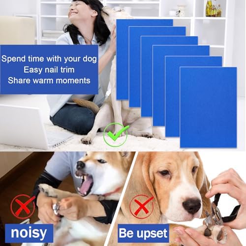 Dog Door Scratch Protector,Dog Nail File Board, Door Protector for Dog Scratching,self-Adhesive Instead of Emery Paper (13x9inch, Blue) - PawsPlanet Australia