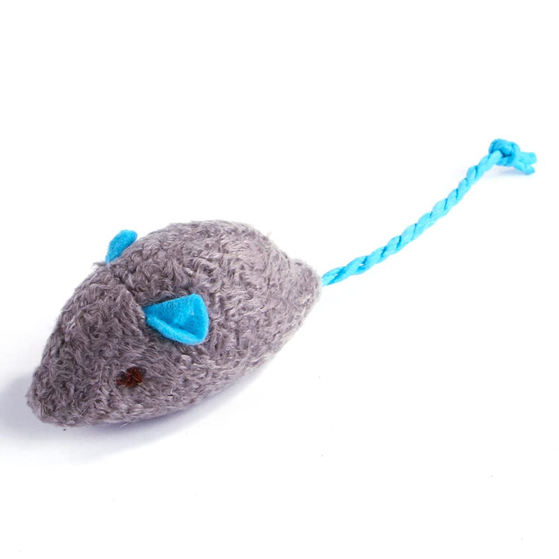 Q.Y.HOME Cat Toy Interactive Toy Plush Mouse Shaped Toy - (3 Pack),Small Breeds - PawsPlanet Australia