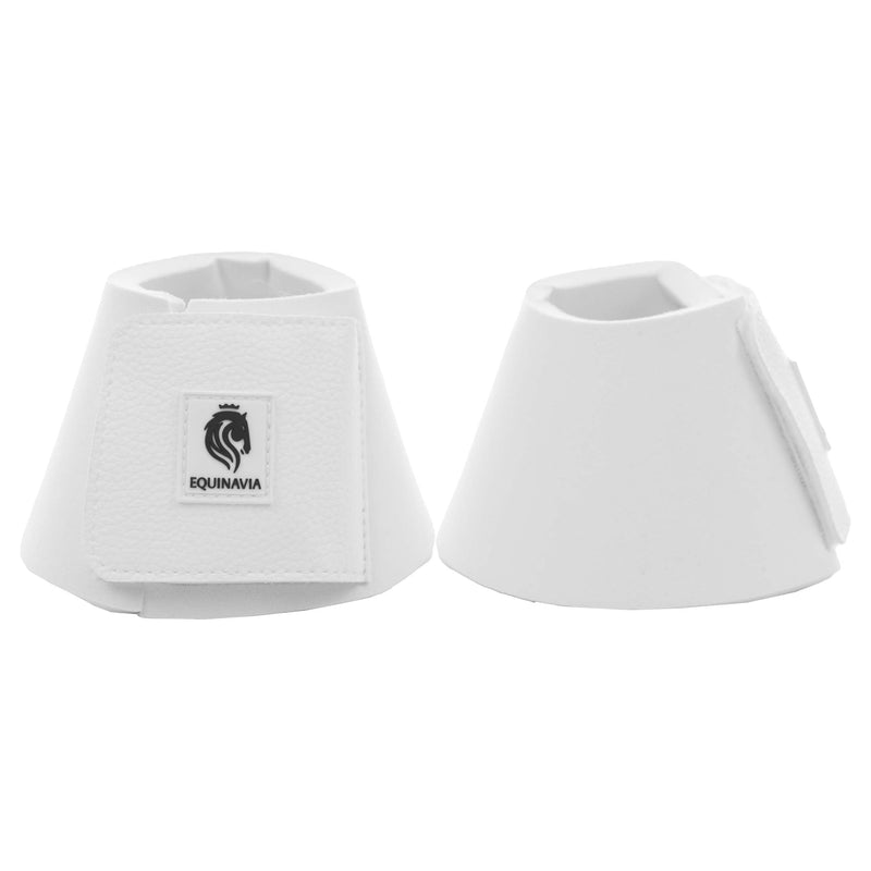 Equinavia Toki Bell Boots for Horses | Neoprene Overreach Boots - White - XXL