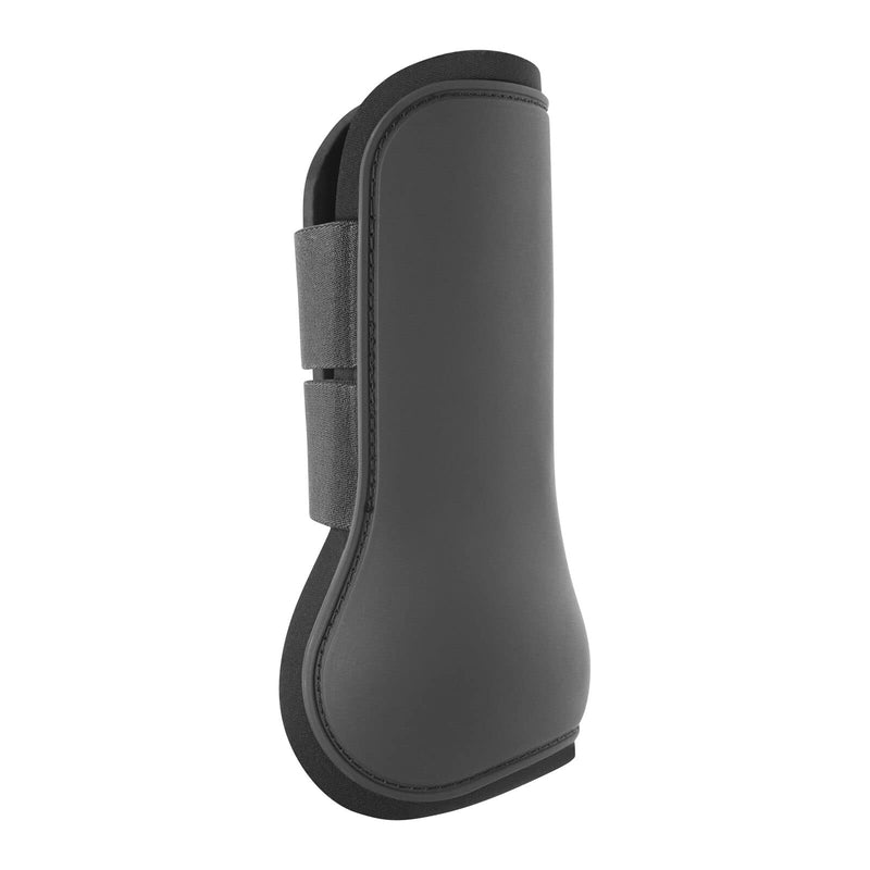 HORZE Chicago Protective Horse Tendon Boots - Lightweight Open Front Boots for Jumping, Trail Riding, and Turnout (Pair) - Black - Pony - PawsPlanet Australia