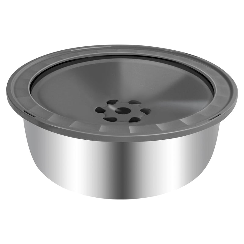 No Spill Dog Water Bowl, 3.5L Large Slow Drinking Pet Water Dish, Non Spilling Stainless Steel Messy Drip & Splash Proof Water Feeder Dispenser Slobber Stopper for Dogs