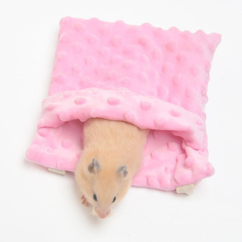 Sugar Glider Bonding Pouch Carrier Bag Sling Sleep Bag with Adjustable Strap for Travel Gliders Ferret Rat Hedgehog Hamster Small Pets (Pink) Pink