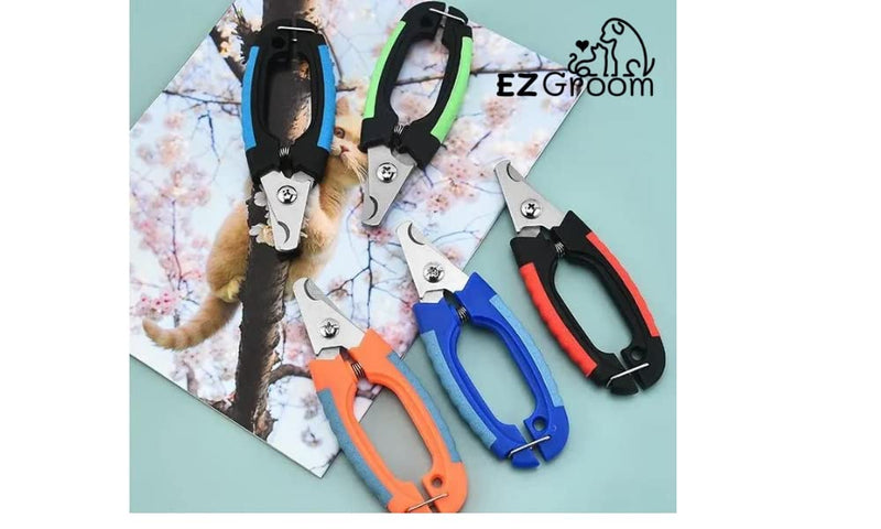 Dog & Cat Pets Nail Clippers and Trimmers - with Safety Gurad to Avoid Over Cutting, Professional Grooming Tool for Pets (Small, Red) Small - PawsPlanet Australia