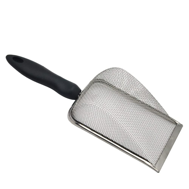 MODUODUO Reptile Sand Shovel Stainless Steel Fine Mesh Sand Substrate Scoop for Litter Cleaner Scooper for Sand Bedding